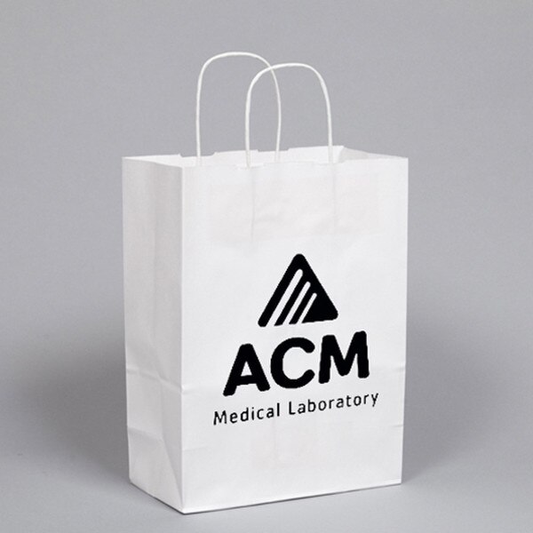 White Kraft Paper Custom PRINTED Sh